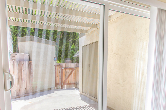 Hendersonville Sliding glass doors from the patio